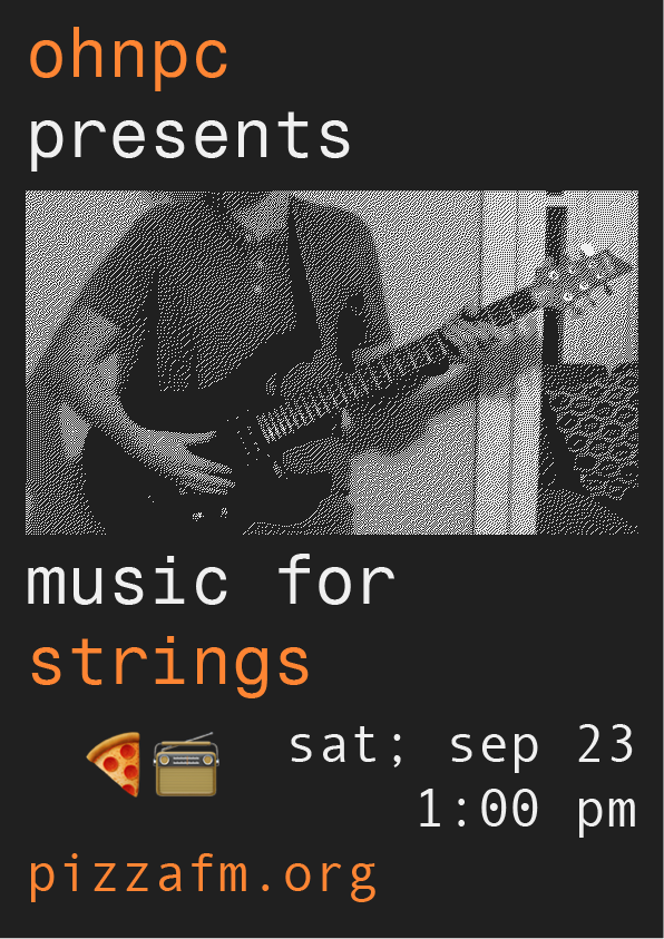 ohnpc presents music for strings radio show poster